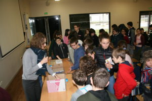 Les collégiens récompensés lors du quizz organisé à l'occasion de la journée franco-allemande au collège Vaugelas en début d'année 2019